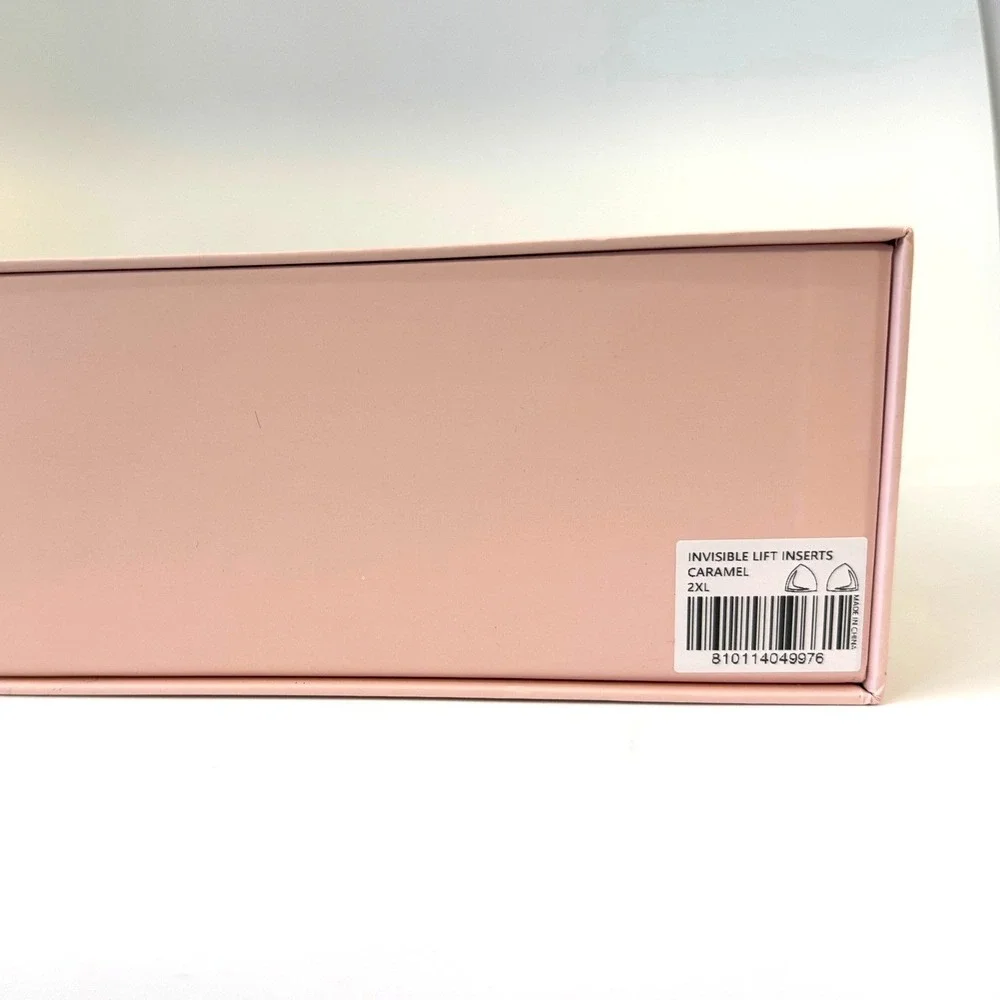 BOOMBA Invisible Lift Inserts Caramel 2XL Double Sided Adhesive Bra NEW Open Box